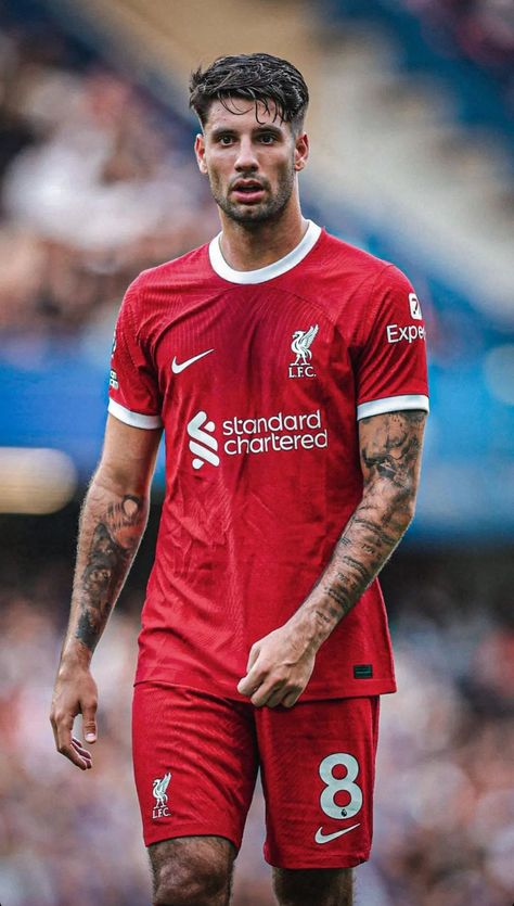 Liverpool Fc Team, Liverpool Football Club Wallpapers, Dominik Szoboszlai, Ynwa Liverpool, Football Girlfriend, Liverpool Soccer, Liverpool Wallpapers, Premier League Teams, Liverpool Players