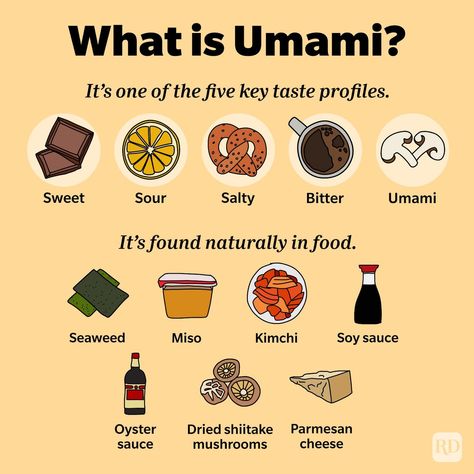 What Is Umami? How It Tastes and Which Foods Have the Flavor Bunny Chow, Human Milk, Sea Vegetables, Food Infographic, Food Tech, Fried Beef, Parmesan Sauce, Food Additives, Culinary School