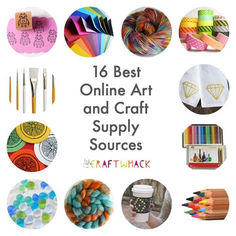 I love these cool places to find art and craft supplies online. Cheap Craft Supplies, Art And Craft Supplies, Wholesale Crafts, Wholesale Craft Supplies, Sand Crafts, Cheap Crafts, Harry Potter Crafts, Awesome Places, Fun Craft