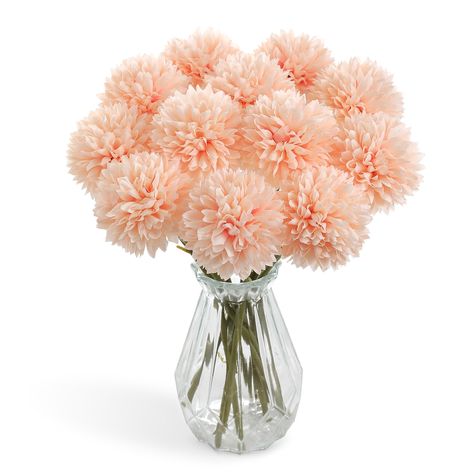 PRICES MAY VARY. ARTIFICIAL CHRYSANTHEMUMS BALL FLOWERS: These artificial chrysanthemum ball flowers bring you the feeling of fresh and elegant, they are beautiful and realistic. Brighten your home with artificial chrysanthemum ball flowers. They can work harmoniously with any decor and style.each flower bouquet has 12 heads. Versatile Decoration: Whether used for fall centerpieces, flower arrangements, or home decor, these artificial chrysanthemums are incredibly versatile. Their timeless beaut Ball Flowers, Fall Centerpieces, Flowers For Home, Mums Flowers, Chrysanthemum Flower, Flower Ball, Flowers White, Fall Centerpiece, White Silk