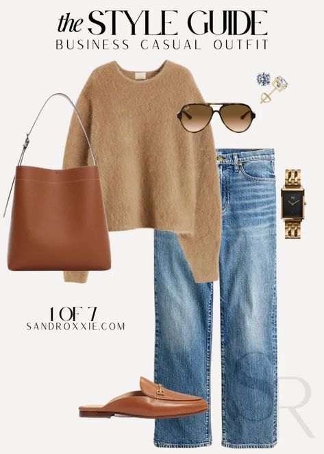 Polene Mokki Bag Outfit, Camel Bags With Gold-tone Hardware For Everyday, Chic Oversized Beige Cardigan, Mode Ab 50, Saturday Outfit, Fashion Mode, Casual Work Outfits, Casual Fall Outfits, Casual Style Outfits