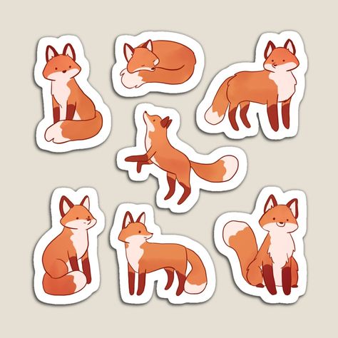 Cute Fox Drawings, Fox Cute Drawing, Fox Cute Illustration, Cute Fox Drawing Easy, Simple Fox Drawing, Foxes Drawing, Cartoon Foxes, Cute Fox Drawing Kawaii, Fox Chibi