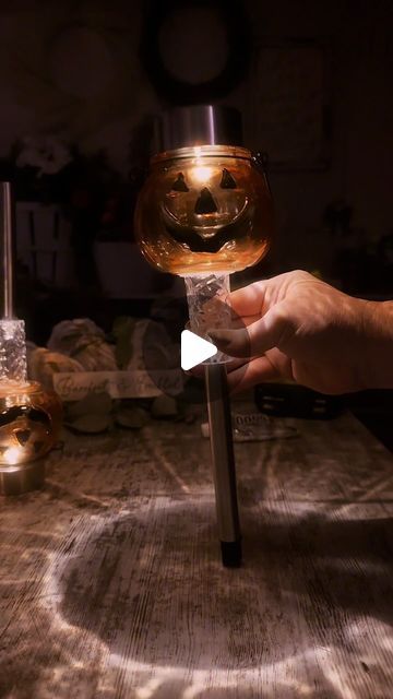 Barefoot&FreckledLLC on Instagram: "@dollartree DIY! Jack o Lantern Solar Lights!🎃" Dollar Tree Halloween Lanterns Diy, Halloween Solar Lights Diy, Plastic Jack O Lantern Ideas, Pumpkin Lights Ideas, Pumpkin Solar Lights Diy, Halloween Hacks Diy, Diy Jack O Lantern, Decorate Mantel, Cucumber Vinegar