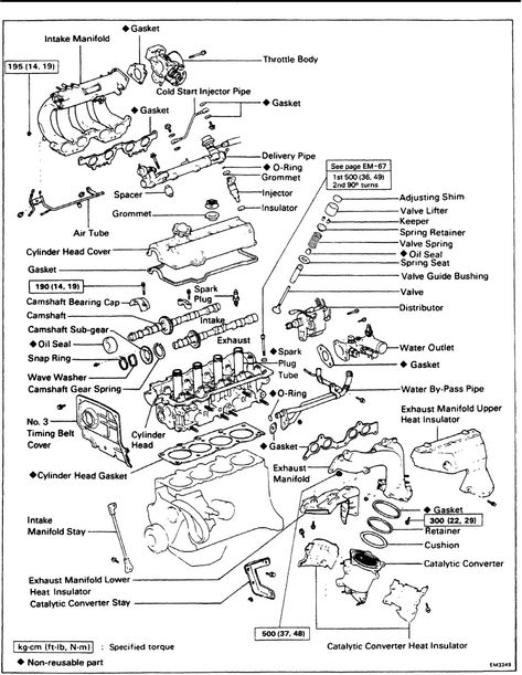 Cylinder Head 3sfe | Throttle | Cylinder (Engine) Car Throttle, Block Diagram, Automotive Engineering, Engine Repair, Dwayne The Rock, Engine Block, Car Hacks, Car Mechanic, Repair And Maintenance