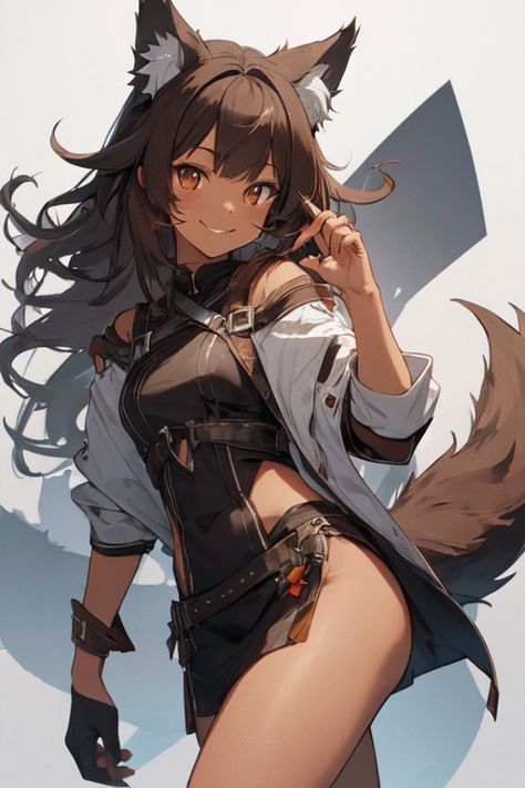 Werecat Female, Cat Human Hybrid, Wolf Hybrid Human, Fox Character Design Female, Anime Wolf Female Human, Wolf Anime Female, Anime Cat Female, Wolf Girl Oc, Anthro Wolf Female