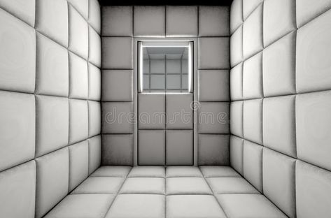 Empty Padded Cell Shut Door stock illustration Padded Cell, Metal Health, Mental Hospital, 3d Render, Free Illustrations, Stock Illustration, Royalty, Illustrations, White