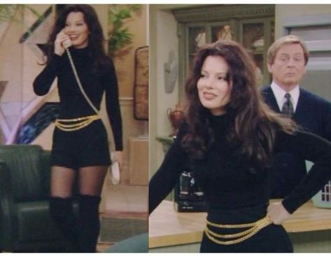 Fran Drescher Inspired Outfits, Fran Fine Black Dress, Fran Fine Season 1, Fran Dresser Outfits, Fran Fine Outfits Aesthetic, Fran Drescher Costume, The Nanny Christmas Outfit, The Nanny Hairstyles, Fran Fine Hairstyle