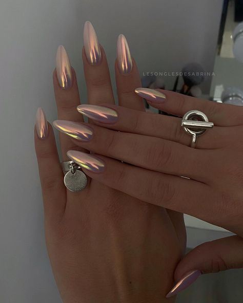 Chrome Nails Summer, Nails Summer 2023, Nails Summer, Chrome Nails, Summer 2023, Summer Nails, Nail Art, Mirror, Nails