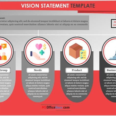 Free Statement Templates Writing, Vision Statement Examples, Office Documents, Vision Statement, Statement Template, Ms Office, The Vision, Ms Word, Understanding Yourself