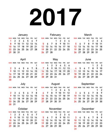 Calendar For 2017. Calendar for the year 2017 with white background , #spon, #year, #Calendar, #background, #white #ad Paper Calendar, Illustration Calendar, Calendar Background, 2017 Calendar, Year Calendar, Yearly Calendar, Background White, Magazine Template, Background Illustration