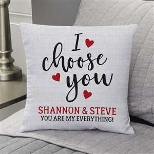 Customized Pillow, Family Pillow, Valentines Pillows, Personalized Throw Pillow, Diy Valentines Decorations, I Choose You, Photo Pillows, Throw Pillows Bed, Xmas Ideas