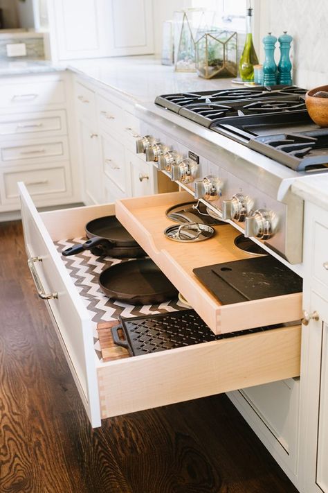 Drawers Under Gas Cooktop, Cook Top With Drawers Under, Stove Top Cabinet Ideas, Separate Stove Top And Oven, Under Island Cabinets, Kitchen Appliance Layout With Island, Built In Stove Top And Oven, Kitchen Base Cabinets With Drawers, Island Drawers And Cabinets