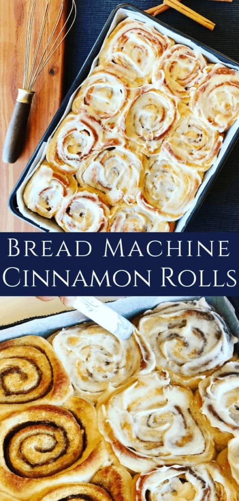 Bread Machine Cinnamon Rolls, Bread Machine Recipes Sweet, Easy Bread Machine Recipes, Skillet Cookie Recipe, Bread Cinnamon, Best Bread Machine, Cinnabon Cinnamon Rolls, Cinnamon Roll Bread, Cinnamon Roll Dough