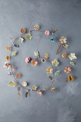 Shop the Gilded Botanicals Iron + Velvet Garland, Small at Anthropologie today. Read customer reviews, discover product details and more. Velvet Garland, Decorated Wreaths, Crafty Decor, Table Scape, Fairy Queen, Diy Wreaths, Diy Garland, Wreaths & Garlands, Hand Poured Candle