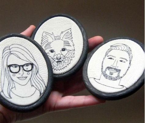 Embroidery Custom, Portrait Embroidery, Children Portraits, Embroidered Portrait, Portrait Couple, Portrait Artwork, Couple Portrait, Kids Portraits, Couple Portraits