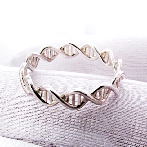 DNA Ring Irises, Dna Ring, Dna Molecule, The Bling Ring, Science Jewelry, 3d Printed Jewelry, Smart Jewelry, Trendy Jewerly, Buy Rings