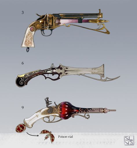 ArtStation - Aristocratic firearms, Giovanni Lazzari Fantasy Firearms, Dungeons And Dragons Homebrew, Medieval Armor, Robots Concept, Robot Concept Art, Crossbow, Prop Design, 판타지 아트, Fantasy Rpg