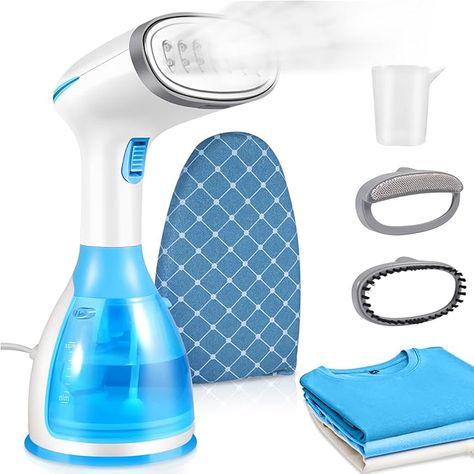 Amazon.com: Handheld Steamer for Clothes, 15s Heat-up Portable Clothes Steamer with Ironing Glove, 9.4Oz Capacity Garment Steamer and Fabric Steamer Removes Wrinkles, Steam Iron with Brush for Home: Home & Kitchen Portable Steamer Clothes, Portable Steam Iron, Steam Clothes, Portable Iron, Iron Clothes, Portable Steamer, Fabric Steamer, Nozzle Design, Handheld Steamer