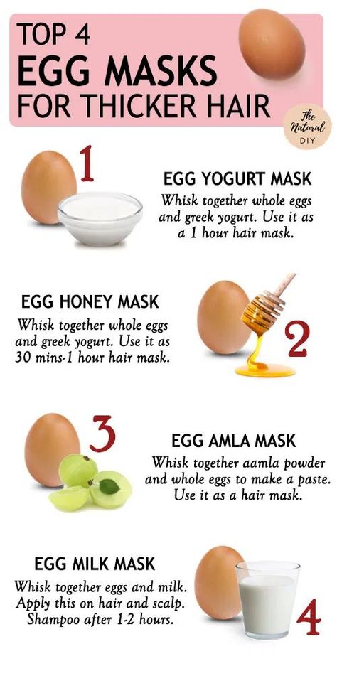 Egg Masks For Thicker Hair Hair Mask For Hair Growth, Mask For Hair Growth, Hair Thickening Remedies, Mask For Hair, Egg Hair Mask, Egg Mask, Egg For Hair, Hair Mask Recipe, Homemade Hair Treatments