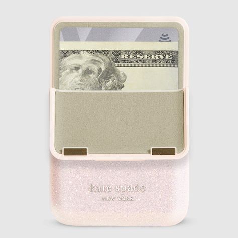 We’ve got you covered! The kate spade new york MagSafe Flip Wallet fully covers your essential cards, cash, and ID with a magnetic snap closure. This wallet features strong built-in magnets that connect to the back of your MagSafe-compatible phone case. Pink Kate Spade Wallet, Girly Christmas Wishlist, Gifts Under 50 For Her, Pink Christmas Wishlist, Bday Wishlist Ideas, Things You Need, Christmas Wishlist Items, Christmas Wishlist 2024, Christmas List 2024