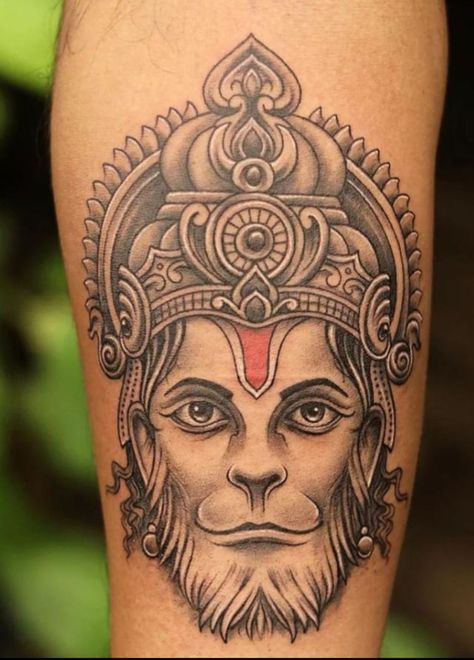 Hanumanji Sketch, Hanuman Ji Tattoo, Hanumanji Tattoo, Hanuman Tattoo Design, Trishul Design, Back Tattoo Placements, Hanuman Art, Shiva Design, Rose Tattoo On Back