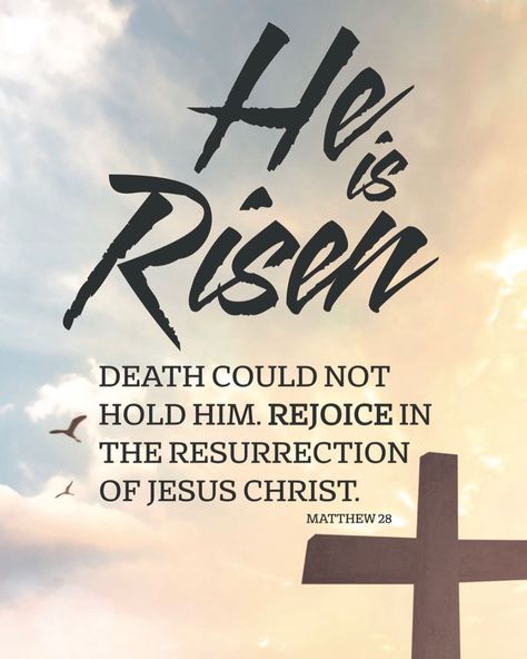 Happy Easter Quotes Jesus Christ, Resurrection Quotes, Sunday Bible Verse, Happy Resurrection Sunday, Happy Resurrection, Holy Friday, Resurrection Day, Resurrection Sunday, Because He Lives