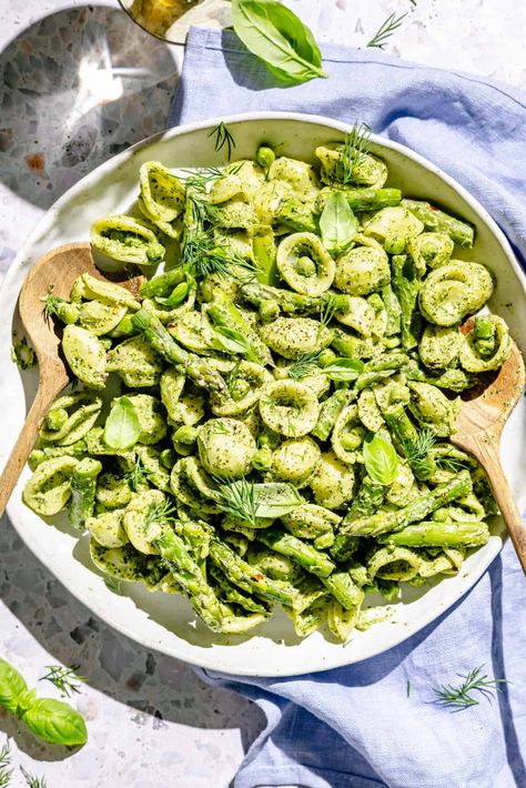 Green Goddess Pasta Salad, Creamy Italian Pasta, Homemade Creamy Italian Dressing, Creamy Italian Pasta Salad, Warm Pasta Salad, Green Goddess Pasta, The Defined Dish, Antipasto Pasta Salads, Defined Dish