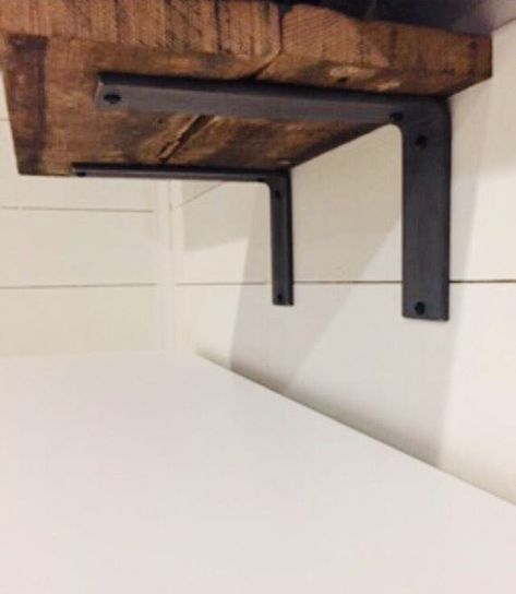 Price is for ONE bracket and includes FREE US shipping <<< Ideal for your rustic décor, our raw steel L bracket can used for any type of residential or commercial shelving including picture ledges, counter tops, mantels or open kitchen shelving. Simple and minimalist in style, this HEAVY DUTY Commercial Shelving, Picture Ledges, Steel Shelf Brackets, Heavy Duty Shelf Brackets, Kitchen Shelving, Radiator Covers, Rustic Mantel, Iron Shelf Brackets, Metal Shelf Brackets