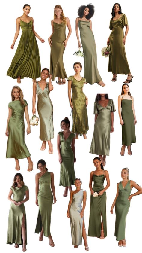 Olive Dress Outfit, Olive Green Dress Outfit, Olive Green Formal Dress, Olive Bridesmaid Dresses, Olive Green Bridesmaid Dresses, Green Dress Outfit, Dark Green Bridesmaid Dress, Olive Wedding, Tan Wedding