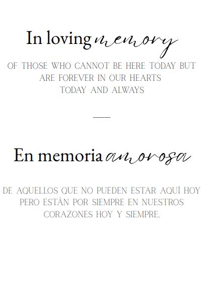 Excited to share the latest addition to my #etsy shop: Bilingual In Loving Memory Sign English and Spanish | Digital Download, Memorial Sign for Weddings & Event https://etsy.me/3Mp31aM #white #wedding #black #minimalist #englishspanishsign #bilingualwedding #spanishmemorial #instantdownloaddiy #memorialsign Bilingual Wedding, Cocktail Art, Memorial Signs, In Loving Memory, Wedding Signs, Wedding Events, Digital Download, Signs