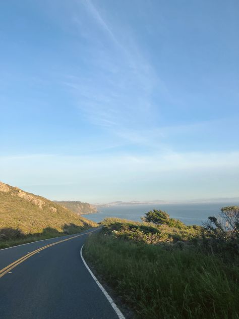 Stinson Beach California, Beach Drive, Beach Road Trip, Landscape Reference, Rich Cars, Stinson Beach, Long Way Home, Personal Aesthetic, Beach Road