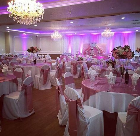 Royalty Themed Sweet 16, Pink White Sweet 16, Princess Theme Sweet 16, Sweet 16 Big Party, Sleeping Beauty Sweet 16, Pink Princess Sweet 16, 16 Shades Of Pink Party, Sweet 16 Color Schemes, Light Pink Sweet 16