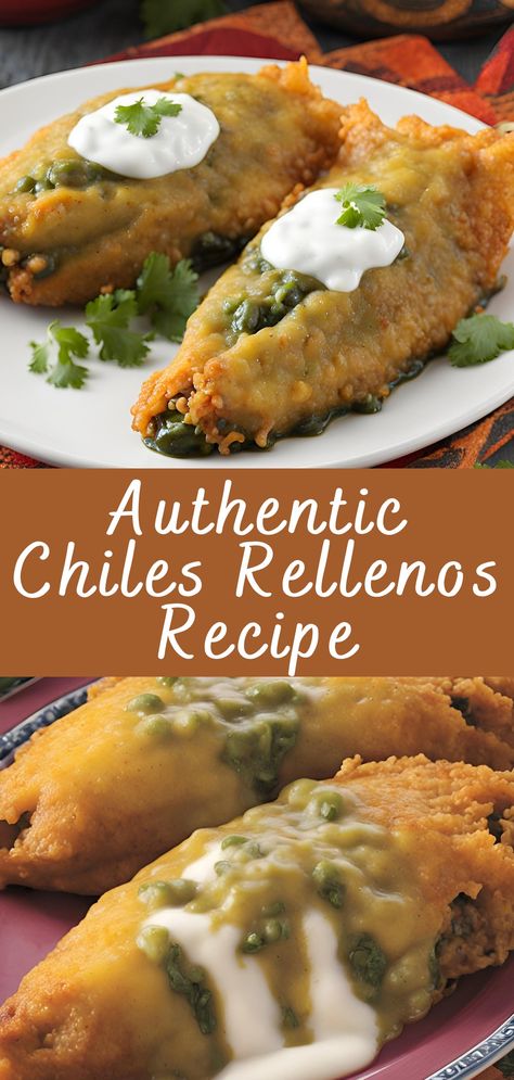 Authentic Chiles Rellenos Recipe | Cheff Recipes Chili Relleno With Meat, How To Make Chili Rellenos Recipe, Meat Stuffed Chile Rellenos, Mexican Chile Relleno, Chili Reano Recipe Chile Relleno, Chili Rellano Recipe Easy, Chile Riano Recipe, Fried Chili Relleno Recipe, Chill Relleno Recipe