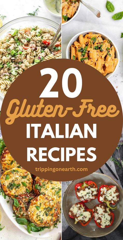 Are you on a hunt for gluten free Italian recipes that are not only delicious but also super nourishing?! These delightful recipes are protein-packed, full of fiber and essential nutrients, that are safe and perfect for a celiac diet. Gluten Free Dinner For One, Gluten Free Entrees Dinners, Gluten Free Italian Recipes Dinners, Italian Recipes Gluten Free, Healthy Italian Food Recipes, Gf Italian Recipes, Italian Gluten Free Recipes, Gluten Free Italian Appetizers, Northern Italian Recipes