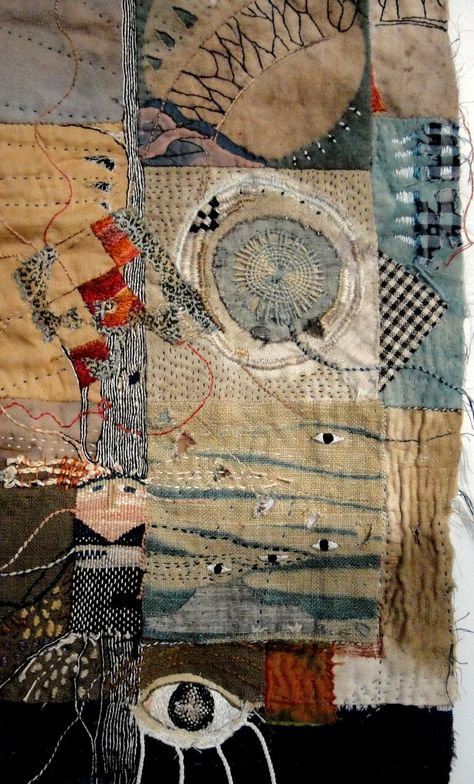 Art Fibres Textiles, Spirit Cloth, Quilt Modernen, Textile Art Embroidery, Creative Textiles, Fabric Journals, Textile Fiber Art, Slow Stitching, Sewing Art