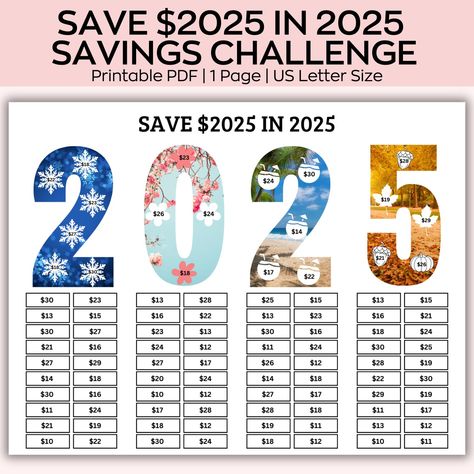 Save 2025 in 2025 AND Save 225 in 2025 Savings, Low-income savings challenges, Saving Challenge Printable, Monthly Money Saving  Are you ready to tackle your savings goals? Our A6 Savings Challenge bundle is here to help. This collection includes a variety of mini savings challenge printables designed to make tracking your progress a breeze. Each challenge features a minimalist design and is perfectly sized to fit your A6 cash or budget binder. The idea is simple: fill in the icon for each savin Uk Saving Challenge, Save 2025 In 2025, 1 Month Savings Challenge, 2025 Savings Challenge, Saving Money Pictures, 500 Saving Challenge, 3000 Savings Challenge, Money Saving Challenge Low Income, Year Savings Plan