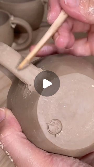 Ceramics Videos on Instagram: "How to make handle pottery mugs by @lea_dekens" Handle Pottery, Ceramics Videos, Pottery Videos, September 17, Pottery Mugs, Ceramic Mug, Mug, Ceramics, On Instagram