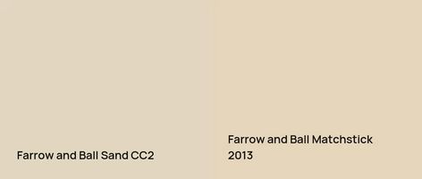 Farrow and Ball Sand CC2: 2 real home pictures Sand Farrow And Ball, Farrow Ball Matchstick, Farrow And Ball Sand, Matchstick Farrow And Ball, Farrow And Ball Matchstick, Sand Paint Color, Farrow And Ball Bedroom, Sand Painting, Farrow And Ball