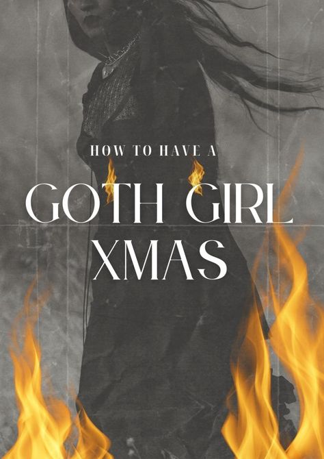 Goth Christmas Diy, Gothmas Aesthetic, Grunge Christmas Aesthetic, Spooky Christmas Aesthetic, Goth Christmas Aesthetic, Goth Christmas Decor, Gothic Christmas Aesthetic, Dark Christmas Aesthetic, Emo Christmas