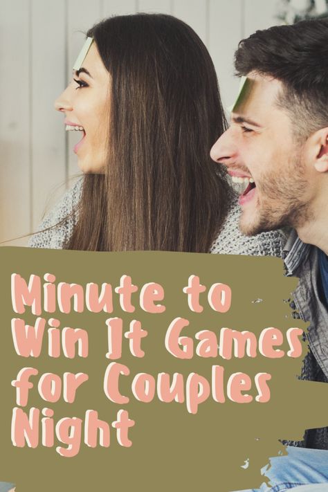 Minute to Win It Games for Couples Night - Fun Party Pop Couples Olympics, Cottage Games, Games For Married Couples, Couple Party Games, Fun Couple Games, Card Ideas Birthday, Marriage Games, Easy Card Making, Couples Games