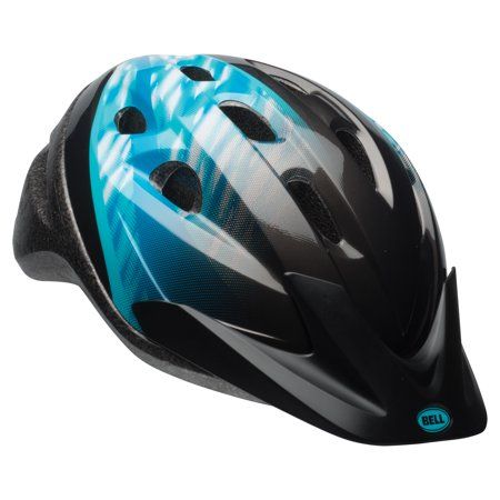 Bell Sports Richter Maybe-So Youth Girls Bike Helmet, Blue/Dark Titanium, Silver Blue Helmet, Kids Bike Helmet, Bicycle Helmets, Sports Helmet, Bike Safety, Kids Helmets, Cycling Adventures, Cycling Helmet, Helmet Design