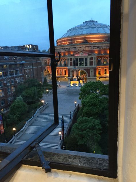 View from a Royal College of Music practice room...Royal Albert Hall! #London Royal College Of Music, Imperial College London Aesthetic, Royal Albert Hall Aesthetic, Royal Ballet School London, Royal College Of Music London, Kings College London Library, Music Practice, Royal Albert Hall, Future Plans