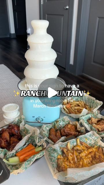 nateandsarah on Instagram: "✨RANCH FOUNTAIN✨ @wingstop #wingstop #ranchfountain #wingstopmukbang #ranch #mukbangs #mukbang #wingstopranch #ranchfountains #nateandsaraheats #wingstopfries #wingstopwings #marchmadness #marchmadnessfood" Ranch Fountain Ideas, Ranch Fountain Wedding, Ranch Fountain, Wingstop Ranch, Quince Food, Graduation Open Houses, Food Crafts, Ranch Dressing, Pinterest Board