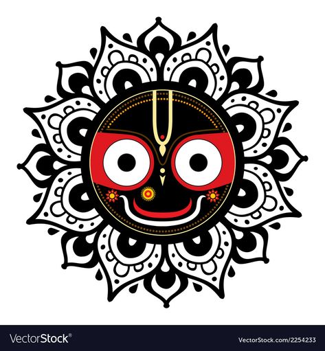 Puri Jagannath Tattoo, God Jagannath Drawing, Jagganath Lord Drawing Easy, Jaganath Prabhu Drawing Easy, Jagannath Painting Art Mandala, Jagannath Mandala Art Easy, Jaganath Prabhu Painting, Jagganath Lord Drawing, Jagannath Ji Painting