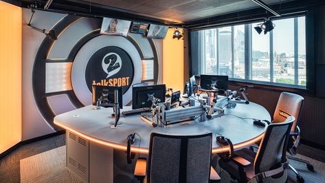 Radio Studio Refit | GS Contracts Project Radio Studio Interior Design, Radio Station Studio Design, Radio Studio Design, Radio Studio, Colchester Essex, Interior Fit Out, Studio Interior Design, Radio Stations, Company Branding