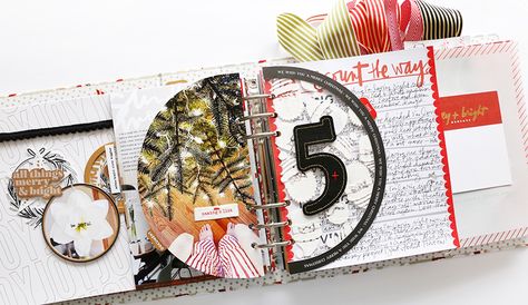 December Daily Ideas, December Daily Ideas Inspiration, Ali Edwards Design, Stencils Tutorials, My 2022, Christmas Scrapbook Pages, Christmas Scrapbook Layouts, Daily Ideas, Ali Edwards