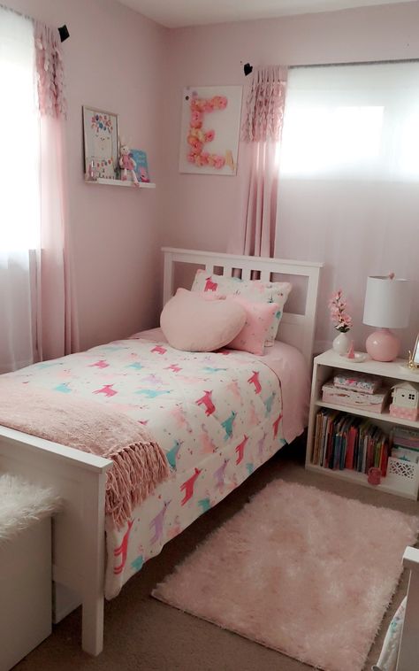 Girl Bedroom Designs For Kids Simple, Simple Girls Room Ideas, Small Bedroom For Girls Ideas, Small Girls Room Ideas, Girls Small Bedroom Ideas, Girls Bedroom Ideas For Small Rooms, Small Girls Room, Small Girls Bedroom Ideas, Girl Bedroom Designs Small Room