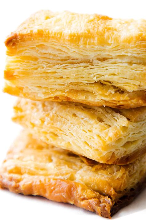 Easy Puff Pastry {Rough Puff} Easy Turnovers, Sheets Folding, Puff Recipes, Easy Puff Pastry Recipe, Pastry Dough Recipe, Easy Pastry Recipes, Pastry Puff, Rough Puff Pastry, Puff Pastry Recipe