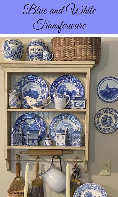 Blue And White Plates On Shelf, Blue China Patterns Wallpaper, Antique Blue And White Porcelain, Decorating With Blue And White Porcelain, Young House, Chinese Blue And White Porcelain, Chinese Porcelain Pattern Blue And White, Transferware Plate, Grandmother Gifts