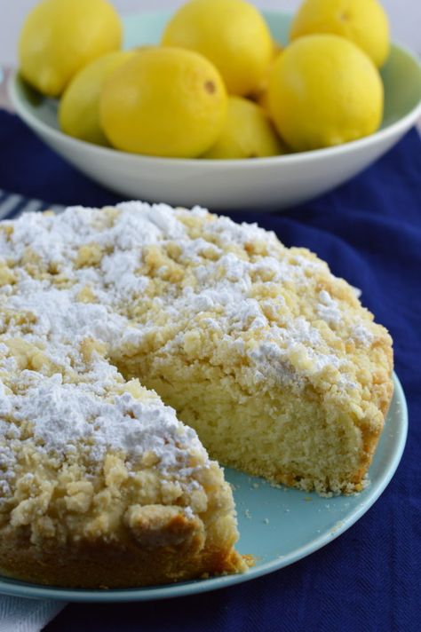 Lemon Crumble Breakfast Cake 12 Tomatoes, Lemon Crumble, Crumb Cakes, Breakfast Coffee Cake, Citrus Recipes, Cake Mug, Crumble Cake, Lemon Dessert Recipes, Breakfast Sweets